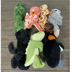 Wild Republic Arm Huggers Plush Lot of 7 Stuffed Animal Toys Set Kids Gift